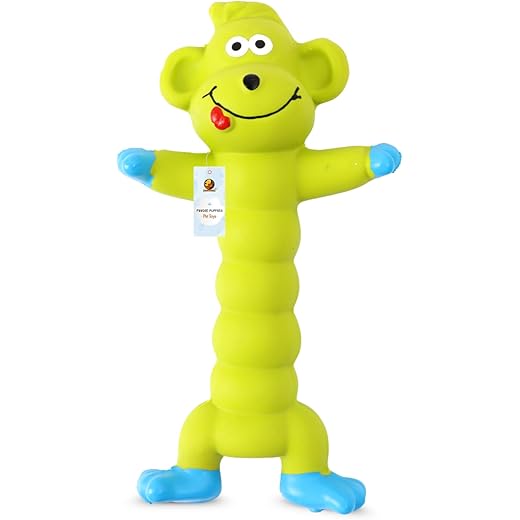 Foodie Puppies Interactive Dog Toy - Green Monkey 20cm