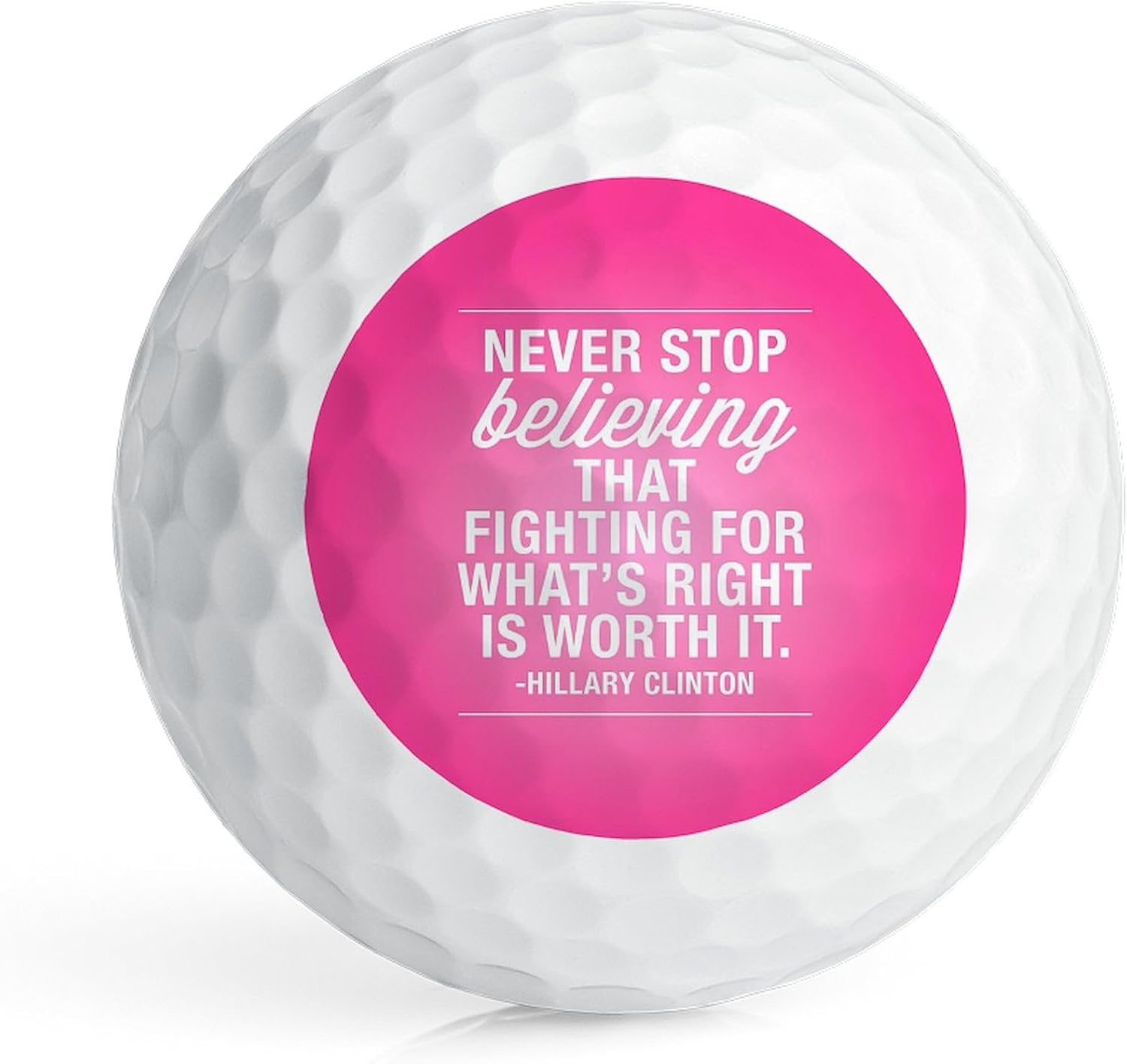 CafePress Never Stop Believing Pink Fu Novelty Golf Balls (Pk of 12)