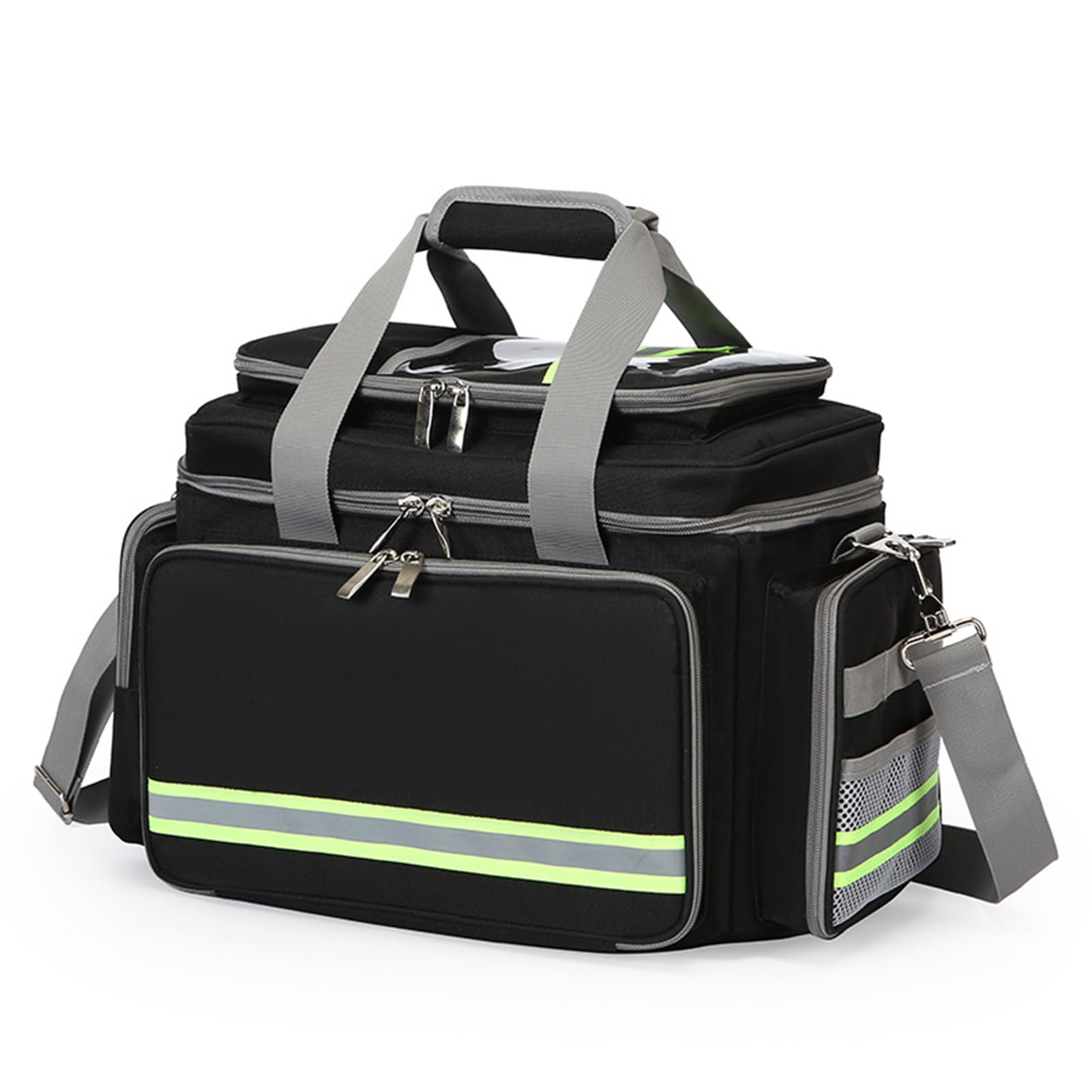 Kit Di Pronto Soccorso Kit Di Emergenza Vuoti, Usura Impermeabile Resistenza Alla Striscia Riflettente Di Pronto Soccorso a Grande Capacità Per Viaggi, Casa, Automobile, Escursioni(solo Borsa)
