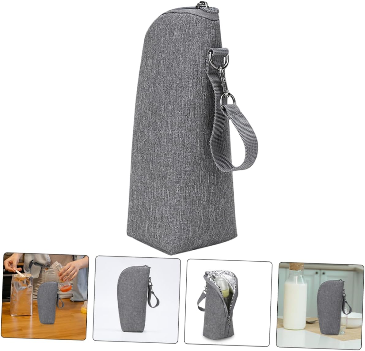 Sosoport 2pcs Insulated Bottle Bag for Baby Food Storage Portable Milk Bottle Thermal Function for Travel
