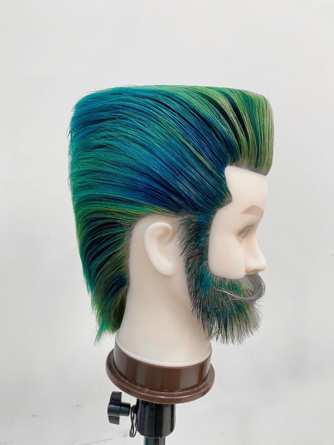 Mann Frisierkopf übungskopf Trainingsköpfe 100% Echthaar Haar Hairdressing Cosmetology Mannequin