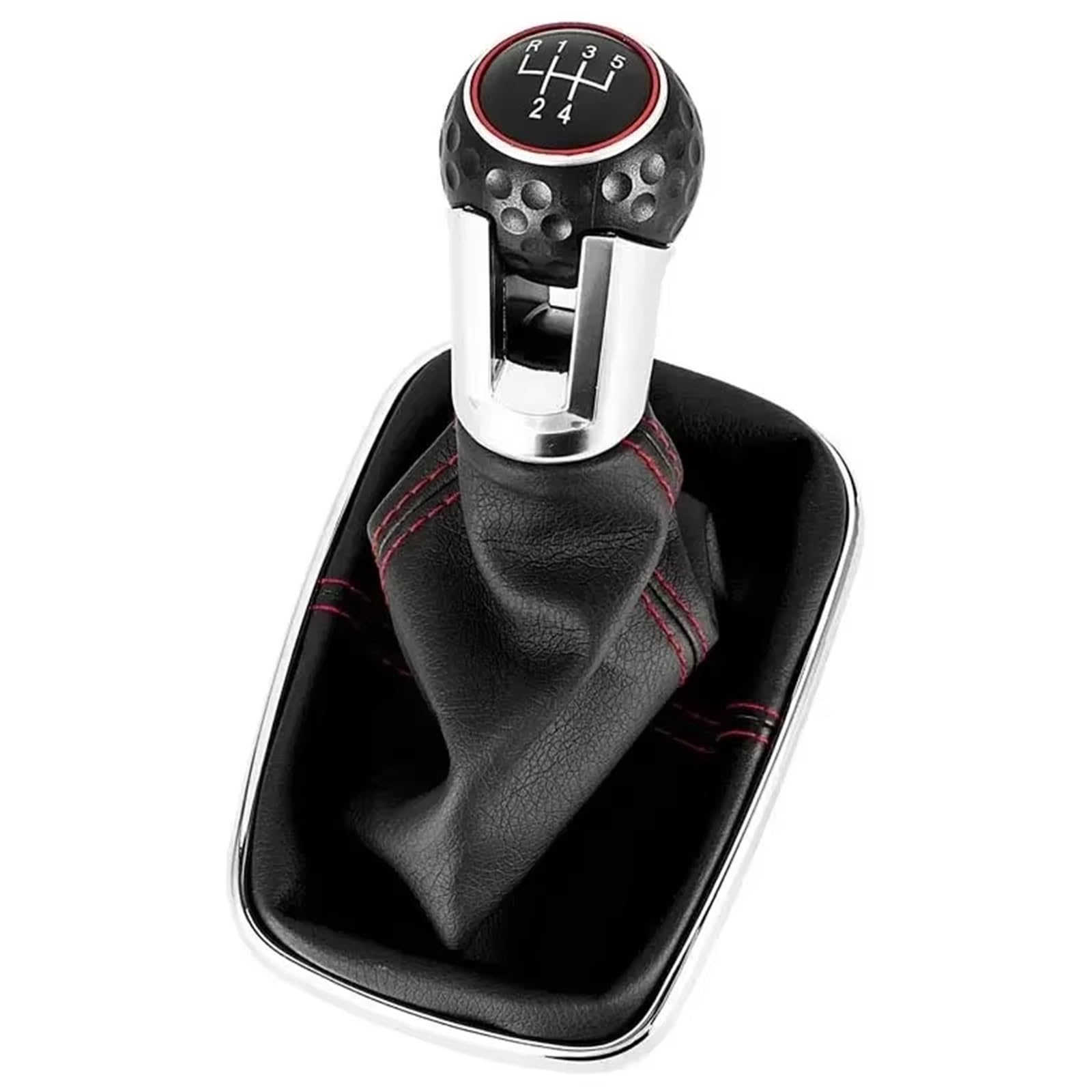 Jjrfvbgt A 5 Speed 12Mm Car Speed Gear Shift Knob Compatible With For Mk4 For Golf For Gti R32 1999-2005 5 6 For Speed 12Mm Gear Shift Knob Lever Shifter Gaiter Boot