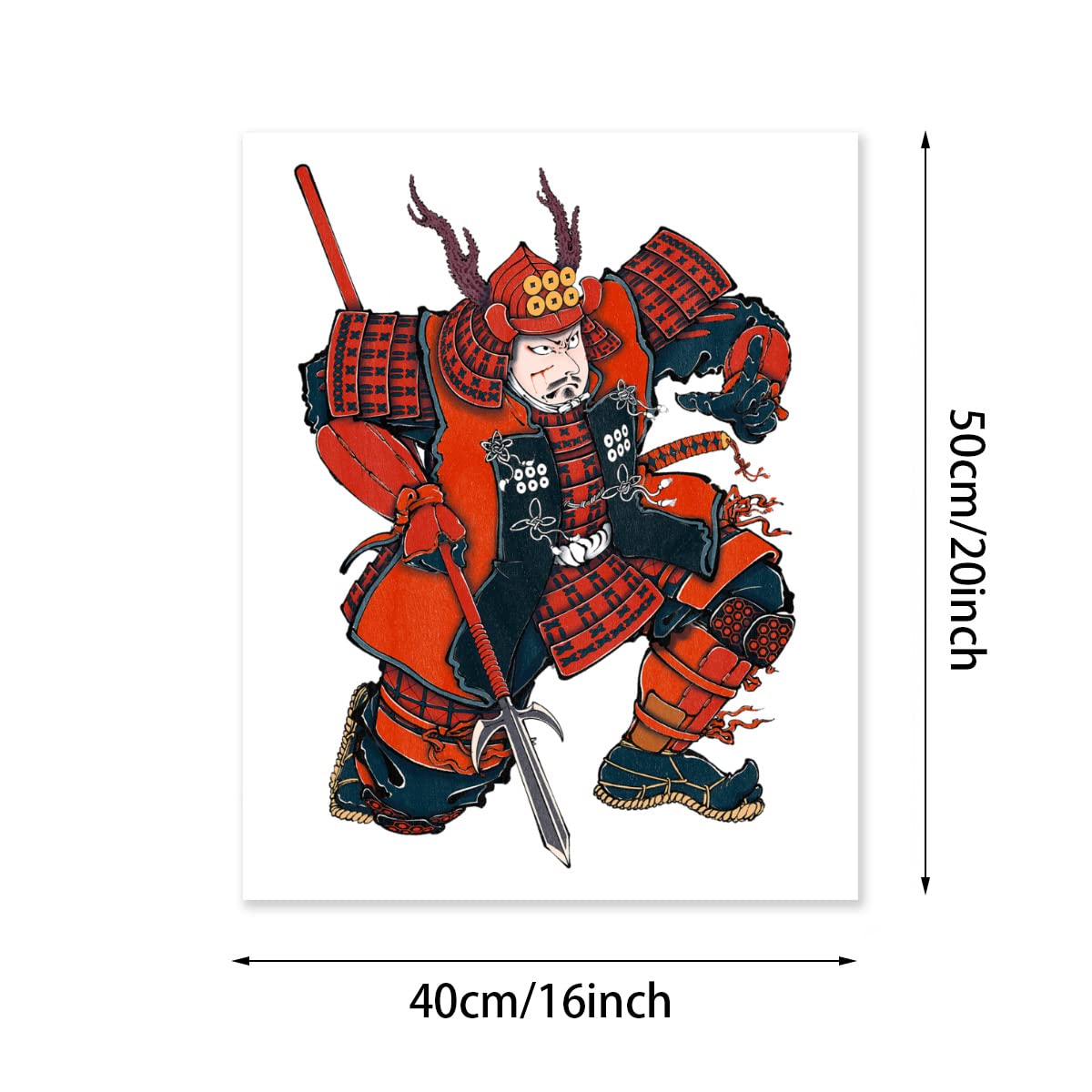 Amazon.co.jp: Hzong 数字油絵 戦国武将 真田幸村 浮世絵 DIY絵
