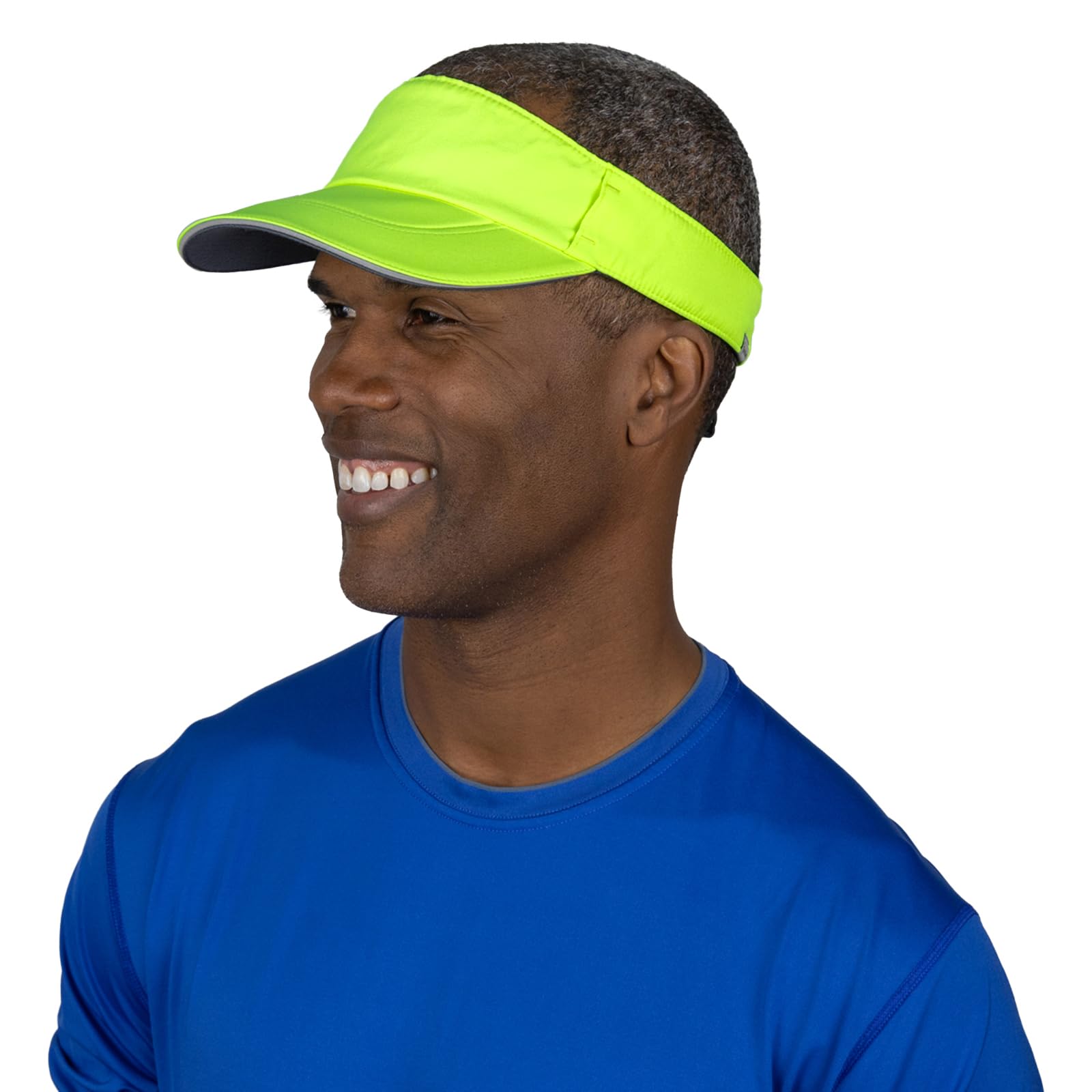 Trailheads Men's Hi Vis ’S Sun Visor Hat For Running, Golf And Tennis - Recycled