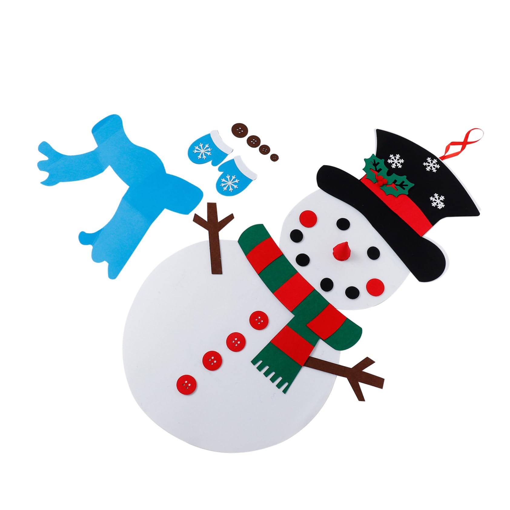 TOYANDONA 2 Sätze Verkleide Dich Mit Weihnachtsschneemann Handgemachter Schneemann Weihnachten Diy Schneemann Verzierung Weihnachtsschneemann Diy Zubehör Colorful Gefühlt