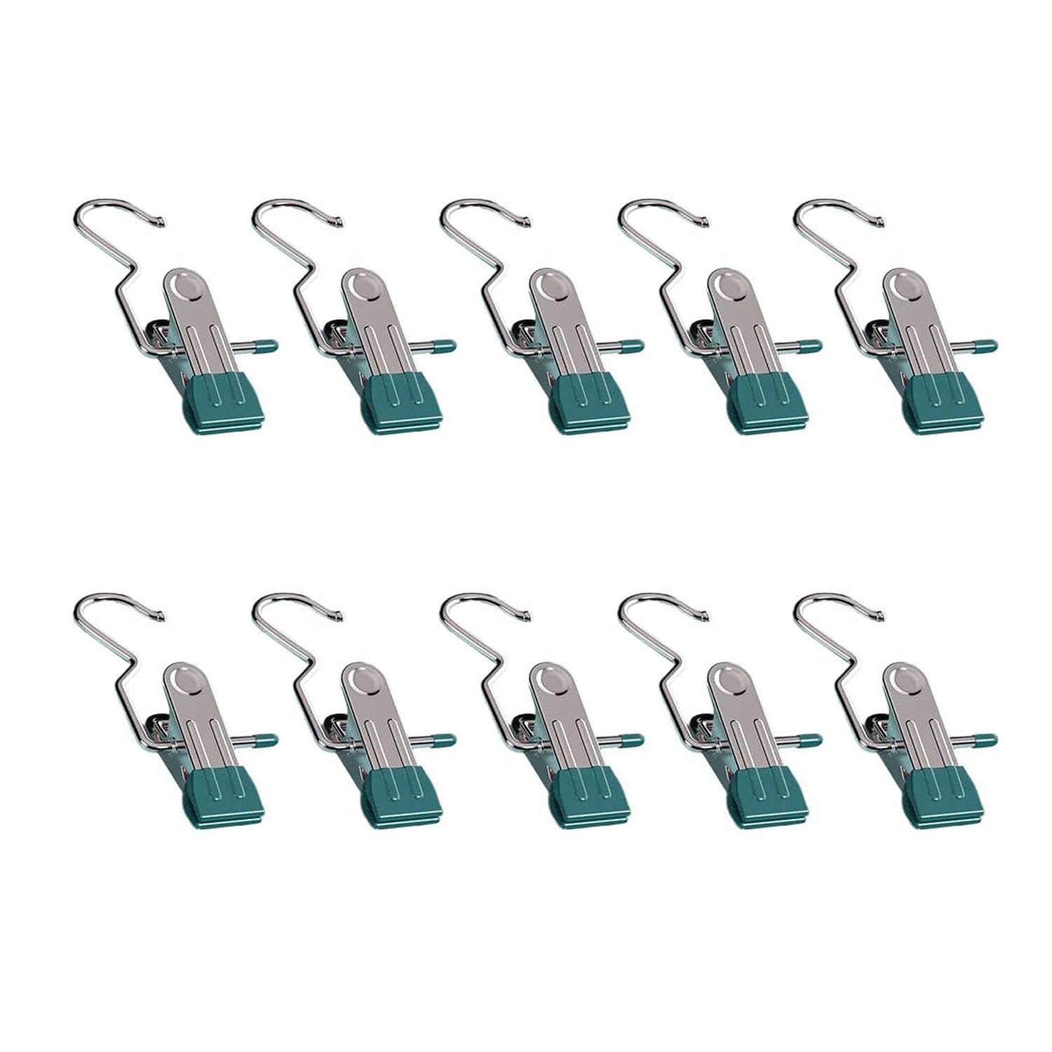 Boot Hangers for Closet, Laundry Hooks with Clips, Boot Hanging Hold Clip, Space Saving Portable Travel, Clip Hangers for Pants Hats Socks Gloves(10, Pink)