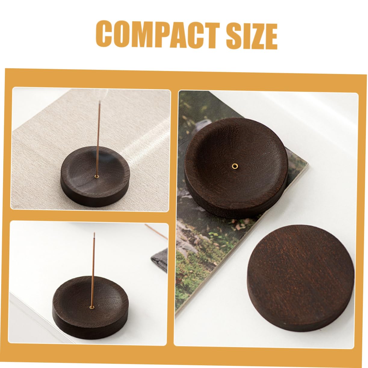 TOPBATHY 5 Stück Räucherstäbchen Räucherstäbchenhalter Desktop Räuchergefäß Halter Retro Tablett Räuchergefäße Tablett Brenner