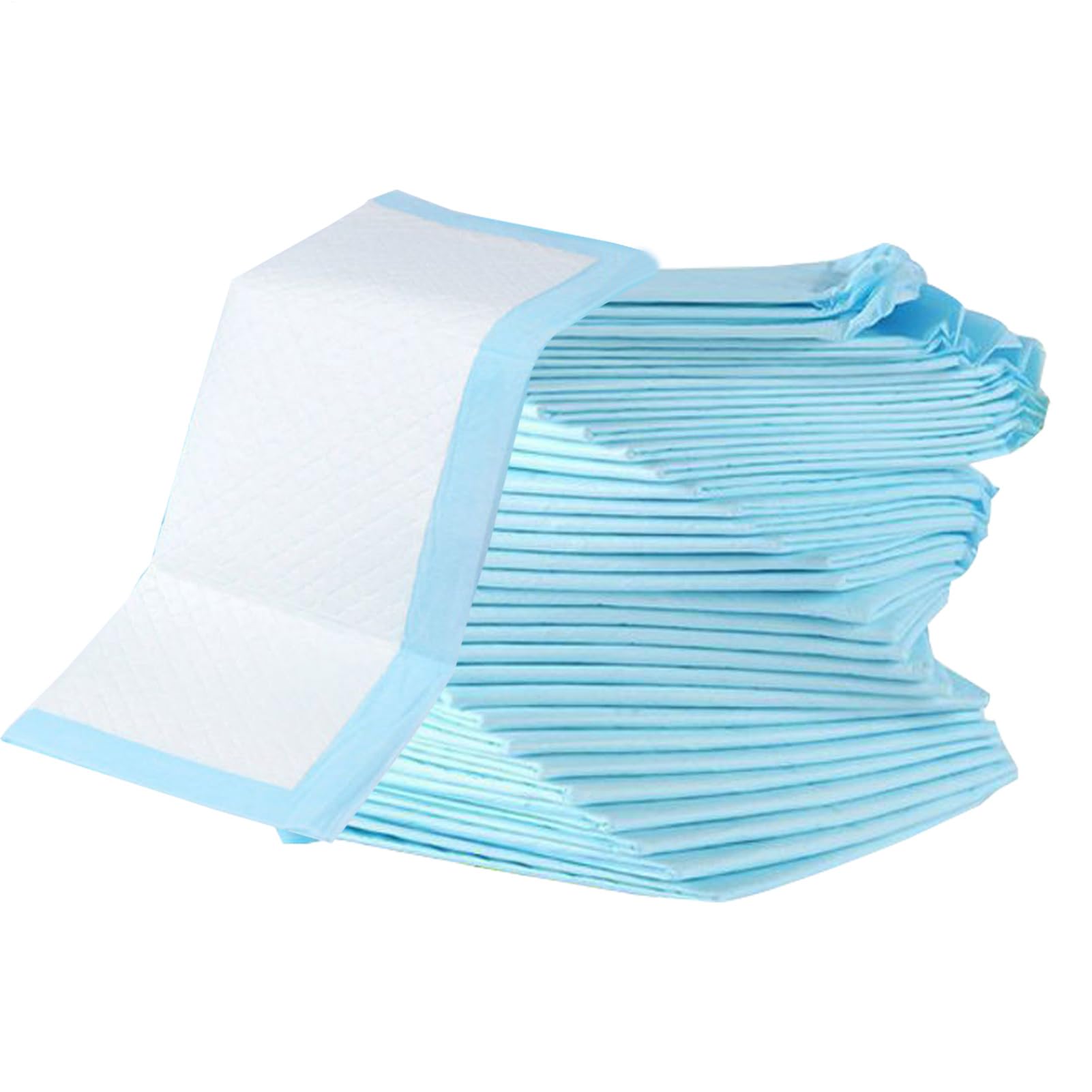 Lot de 100 tapis à langer jetables, grande protection absorbante, doublure inodore et anti-fuite, tissu non tissé à séchage rapide pour bébé, personnes âgées, animaux domestiques