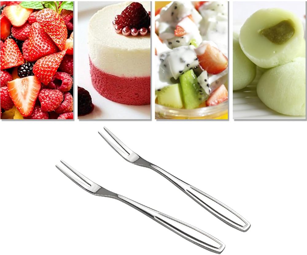 One-Day Sale: Up to 60% Off Pekky Stainless Steel Fruit Forks Mini Cake Forks, 12 Pieces
