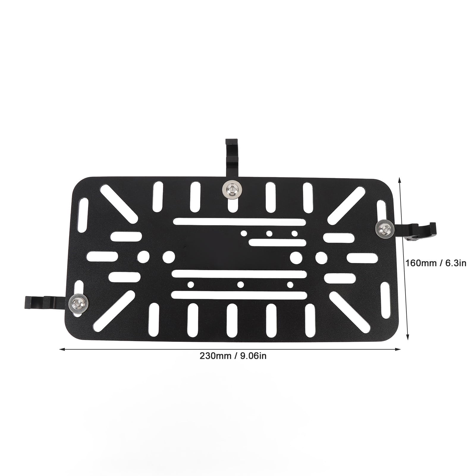 Soporte de Soporte para Bolsa Lateral de Motocicleta, Estante para Alforjas a Prueba de óxido de Aleación de Aluminio, para Bolsa Resistente a la Decoloración con 3 Clips de Sujeción y