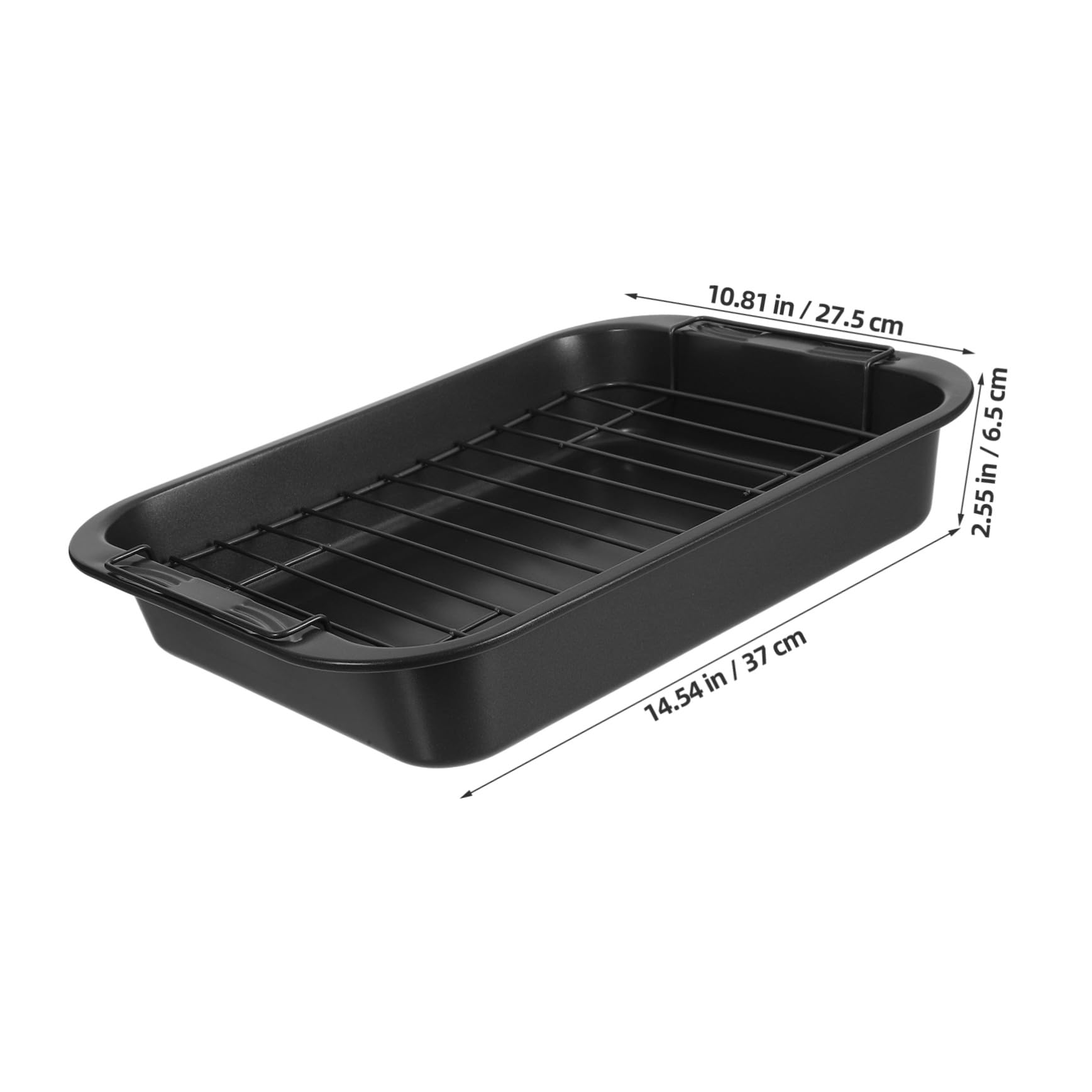 Hemobllo Plaque Pâtisserie Rectangulaire Profonde Acier Moule à Gâteau Antiadhésif pour Four Domestique et Professionnel Plateau de Cuisson Réutilisable Facile à Nettoyer