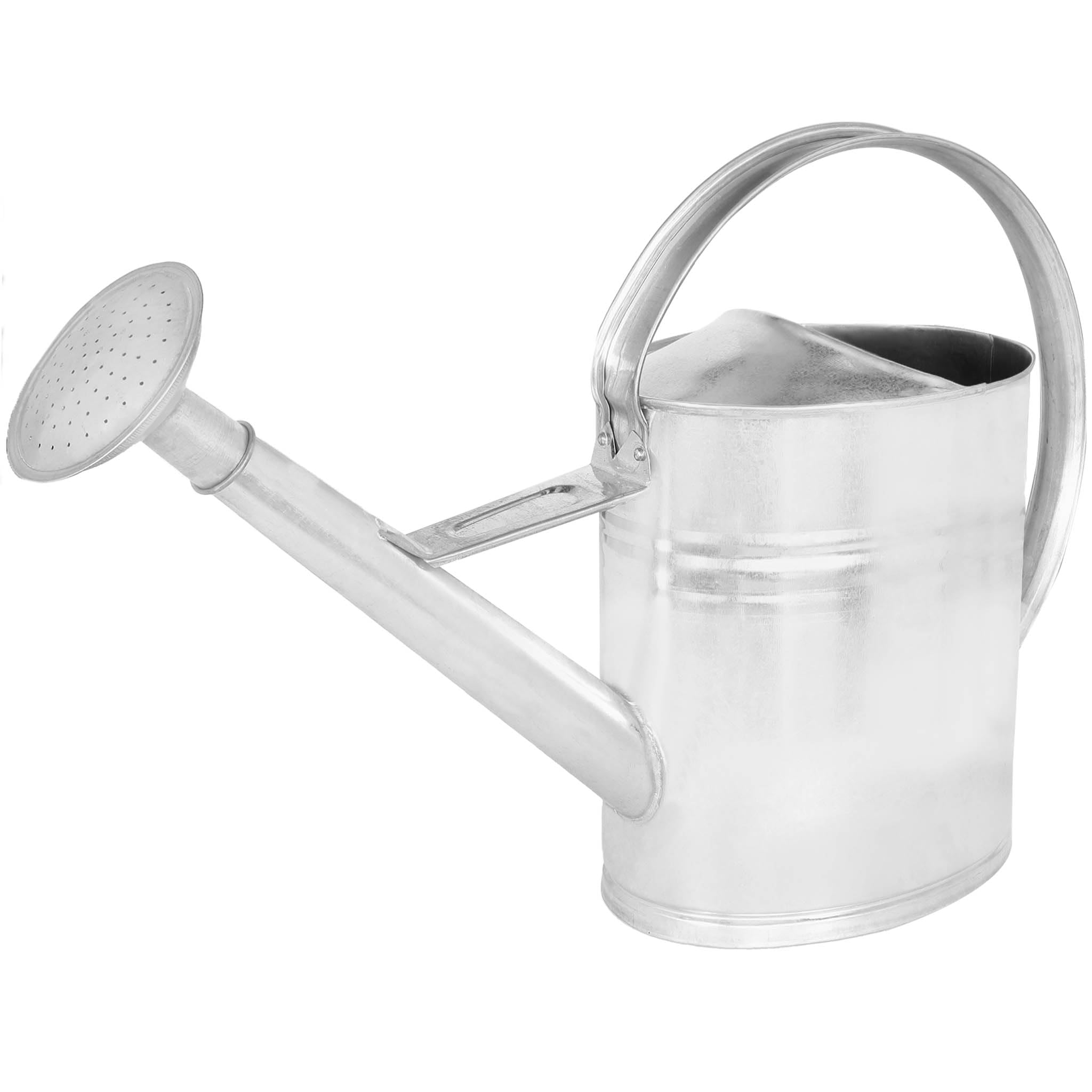 KOTARBAU® Watering Can - Galvanised Steel - 12 L (2.64 Gallon) - Silver - Removable Rose for Indoor and Outdoor Plants - Durable Metal Watering Can for Garden and Houseplants