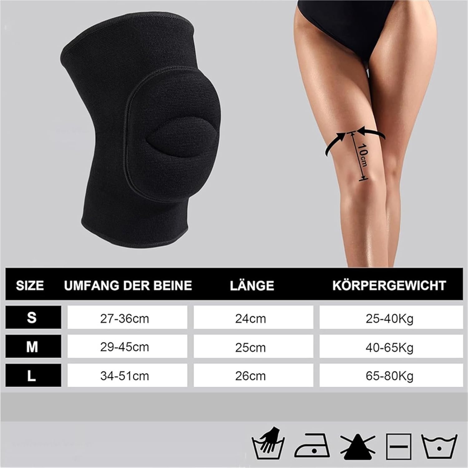1 Pair Dance Knee Pads Breathable Sleeve Multi-Function Elastic Knee Support Non Slip for Volleyball Football for Volleyball Football Dance Yoga Tennis Running