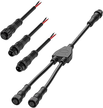 2 Set Connettori Elettrici Auto 5 Pin Impermeabili - Cavi Pre-Cablati 16 AWG Per Moto E Barche - Foto 4