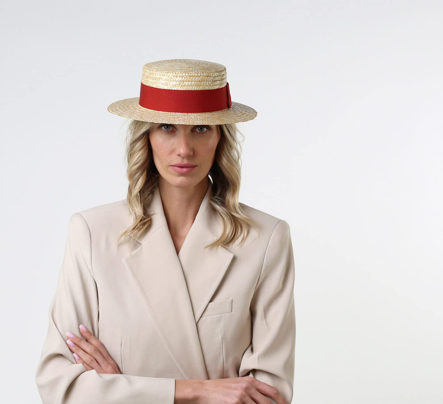 Chapeau canotier Paille Homme ou Femme Biarritz
