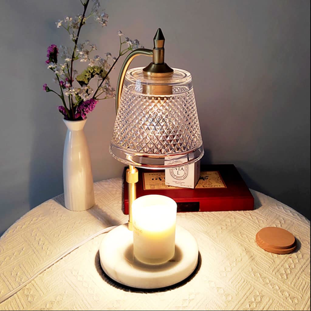 ppARK Dekoration Vintage Aromatherapie Wachs schmelzende Lampe Aromatherapie schmelzende Wachs Lampe Dimmbare zeitgesteuerte Schlafhilfe Schreibtischlampe Kerzenwärmer Kerzenlampe kerzenwärmer
