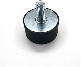 GTPBAO Stud Bushing 1pcs Type Rubber Shock Mounts, M3 M4 M5 M6 Metal Anti Vibration Bobbin Isolator Damper, Dia 8/10/15/20/25mm Threaded Isolator (Size : M6x18mm - 25x25mm)