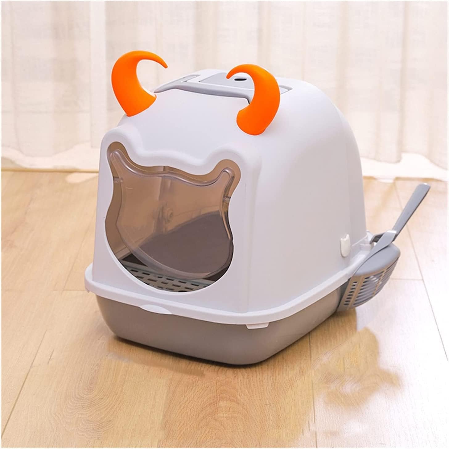 Cat Litter Box Cat Litter Box Pan with Scoop and Hooded