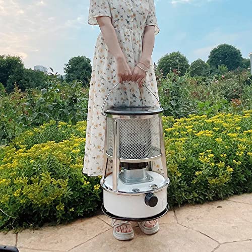 Samnuerly Calentador De Estufa De Queroseno, Estufa De Mechas De Queroseno para Acampar 4.6L/6L Calentador De Queroseno Portátil Quemador De Estufa De Tienda Eficiente Sin Electricidad para Interiore