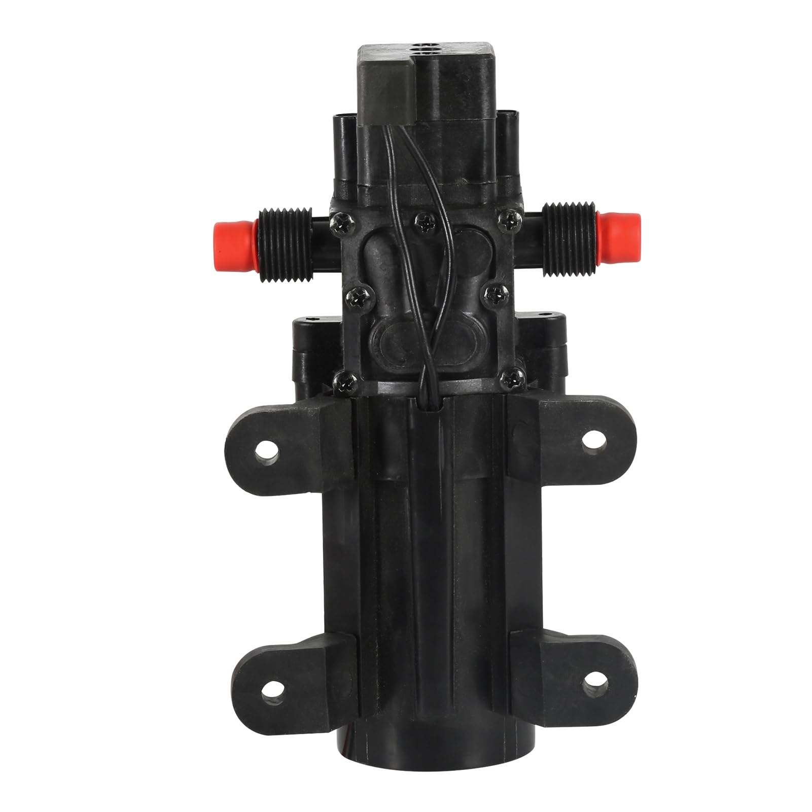 DEWIN Membranpumpe, Selbstansaugende Wasserpumpe Automatischer Schalter 4L/min Hochdruck Autowaschwassersprüher 24V 60W