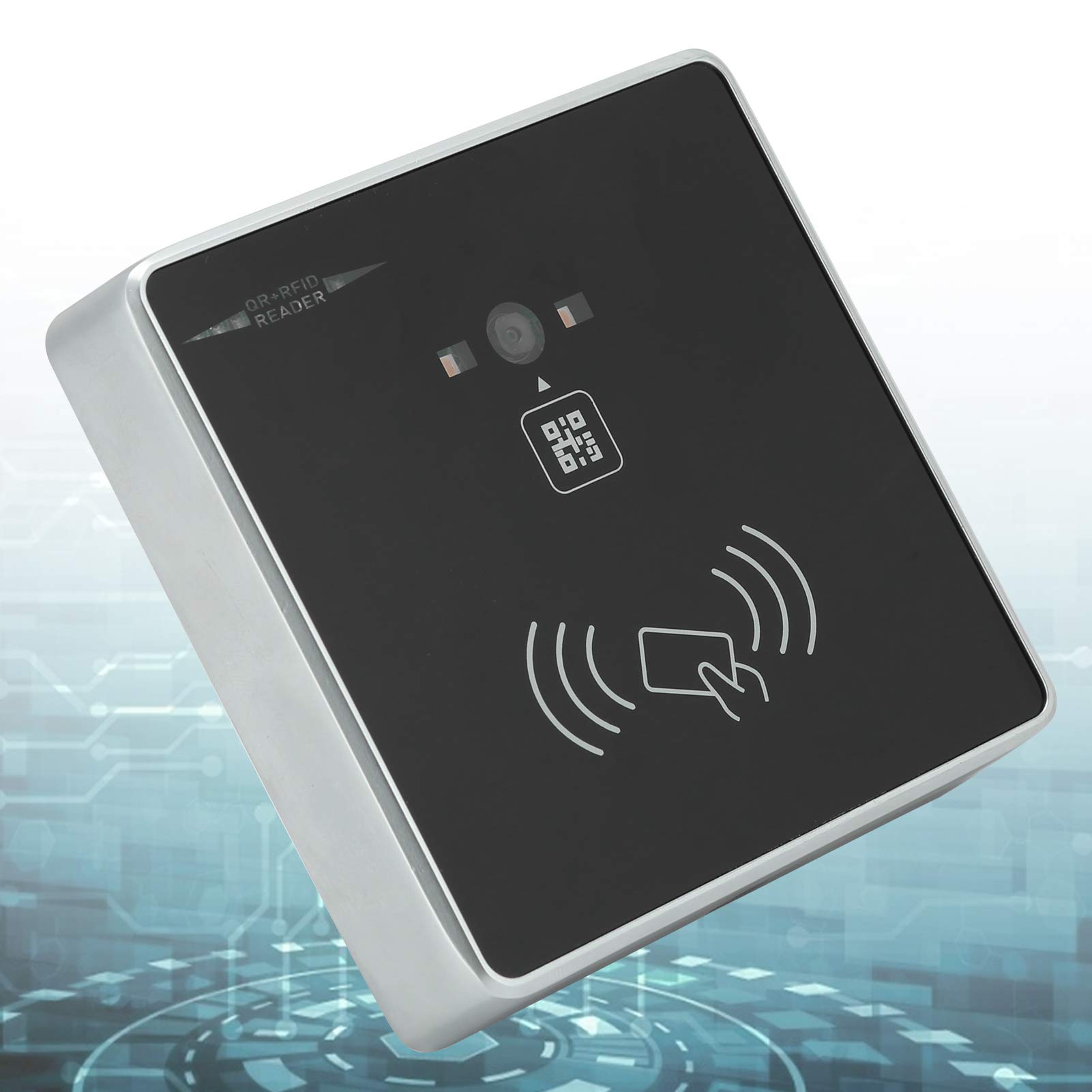 Lector RFID, Lector de Tarjetas RFID Código de Barras 2D QR Control de Acceso Rader de Tarjetas con Alta Velocidad de escaneo y Alta tasa de reconocimiento, para Wiegand TTL RS232 RS485(Tarjeta ID)