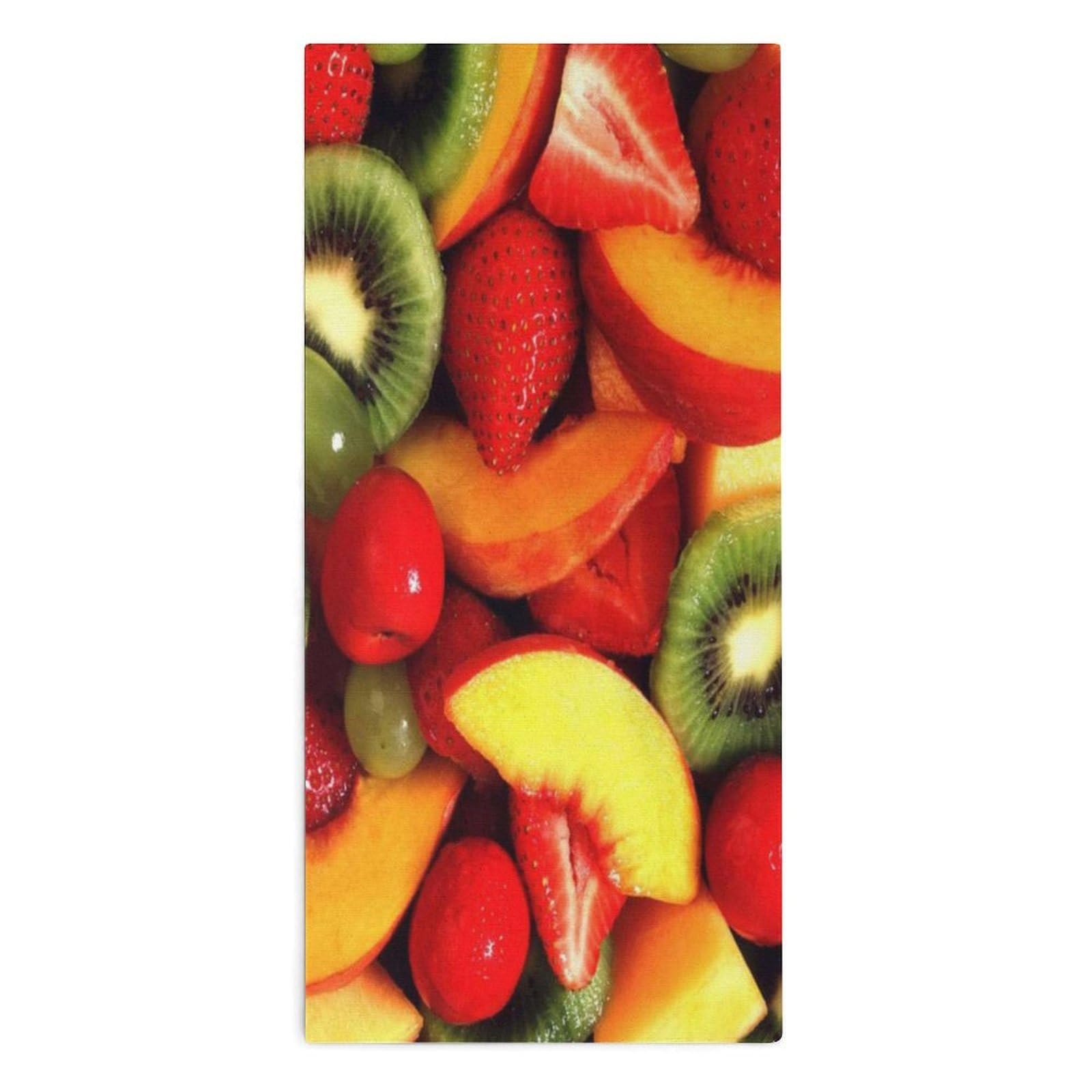 NCLQVJXZKHW Fresh Fruit And Vegetables Hand Towels Soft Face Towel Gym Bathroom Travel Hotel 13"x28"