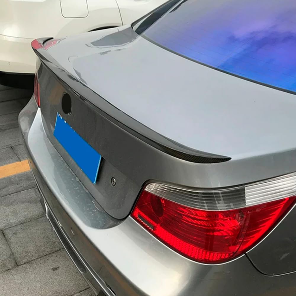 Alerón Trasero para Serie 5 E60 P Estilo 2004-2010 Negro Brillante Plástico ABS Tuning Deportivo Aerodinámico Fácil instalación Diseño Exclusivo AUTOVISION