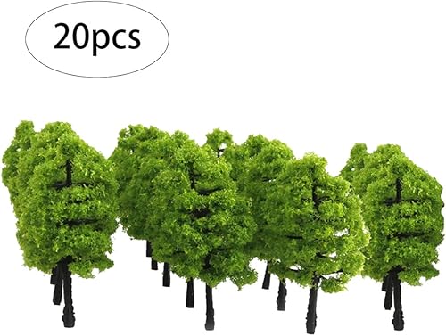 Miniatura 5 de 20 piezas 1100 modelos de árboles artificiales, mini modelo, luz de planta en miniatura, decoración de paisajes, modelo de construcción, artesanía