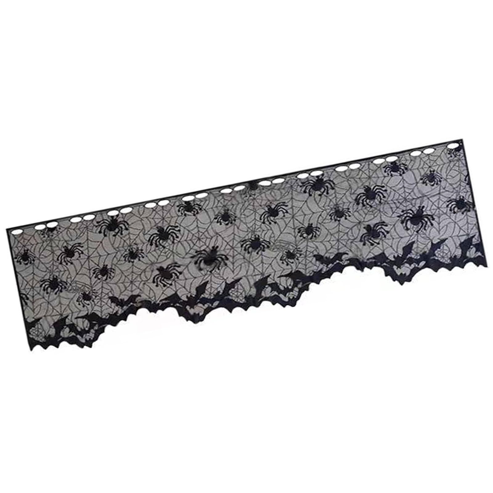 Yrohgkpn Black Premium Laces Lampshade Panel For Home Decors Seasonal Holiday Window Covering Decors 50X150cm Lampshade Covers