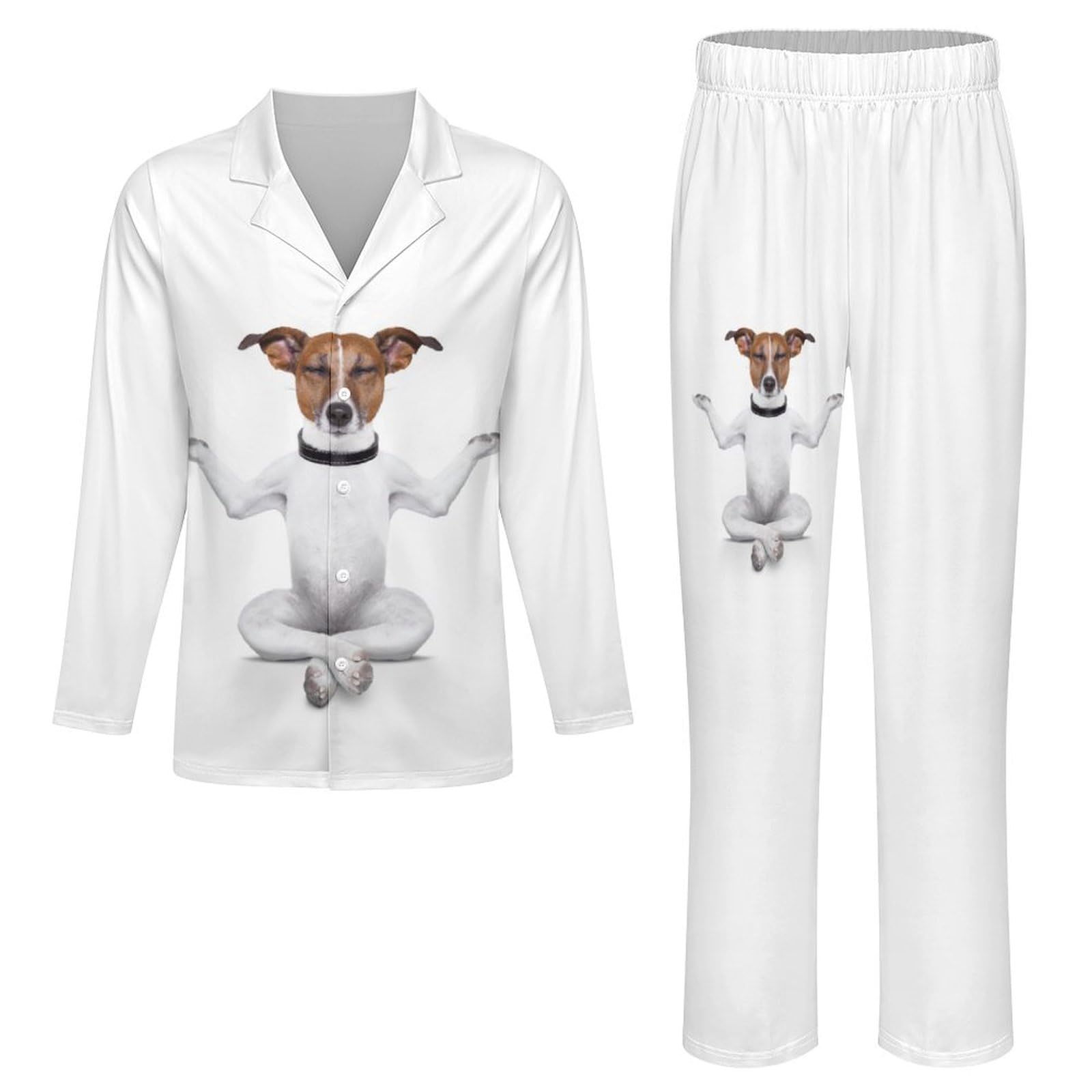 ジェラートピケ DOG 犬 ジャックラッセルテリア ルームウェア 上下 新品 ジェラートピケ DOG 犬 ジャックラッセルテリア ルームウェア