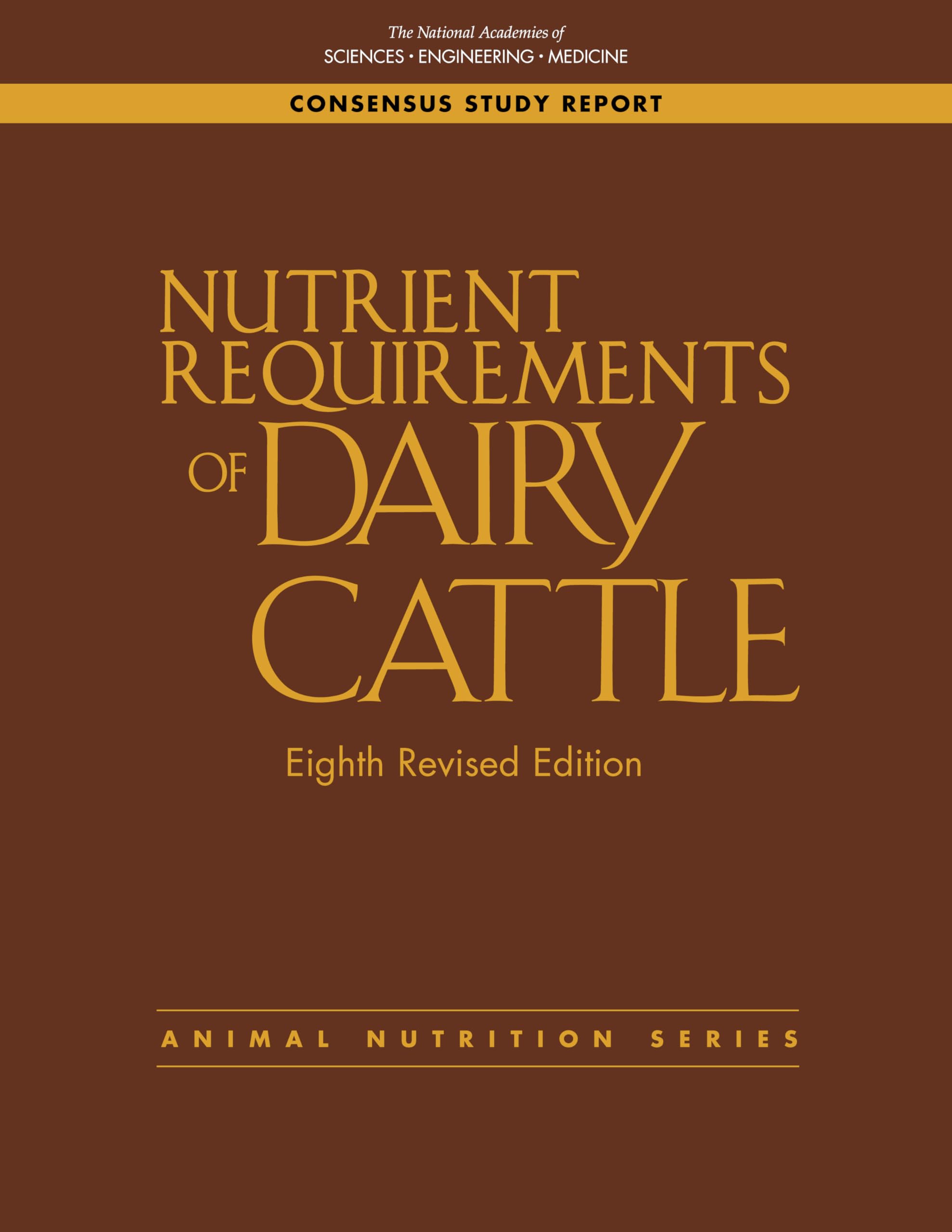 Nutrient Requirements of Dairy Cattle by  National Academies ... - 9780309714495