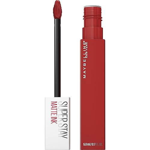 Maybelline New York SuperStay Lápiz labial líquido de tinta mate, Hustler, 0.17 onzas líquidas