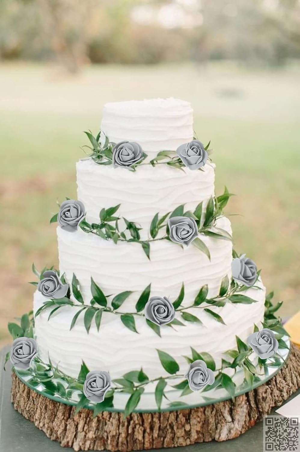 Mini Foam Rose Heads 500PCS Artificial Flower Silver Foam Fake Flower Bulk for DIY Crafts Wedding Bouquets Baby Shower Centerpieces Floral Arrangements Party Tables Home Decorations(Silver)