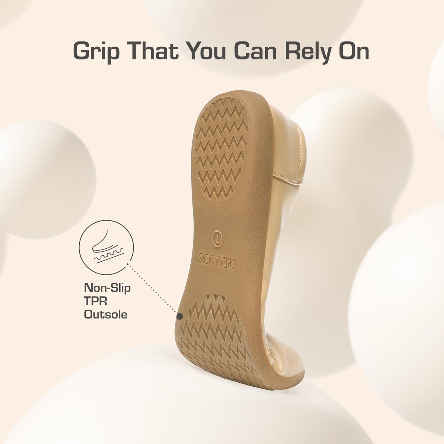 DREAM PAIRS Women’s Comfortable Ballet Dressy Work Flats, Round Toe Slip on Office Shoes - Image 5