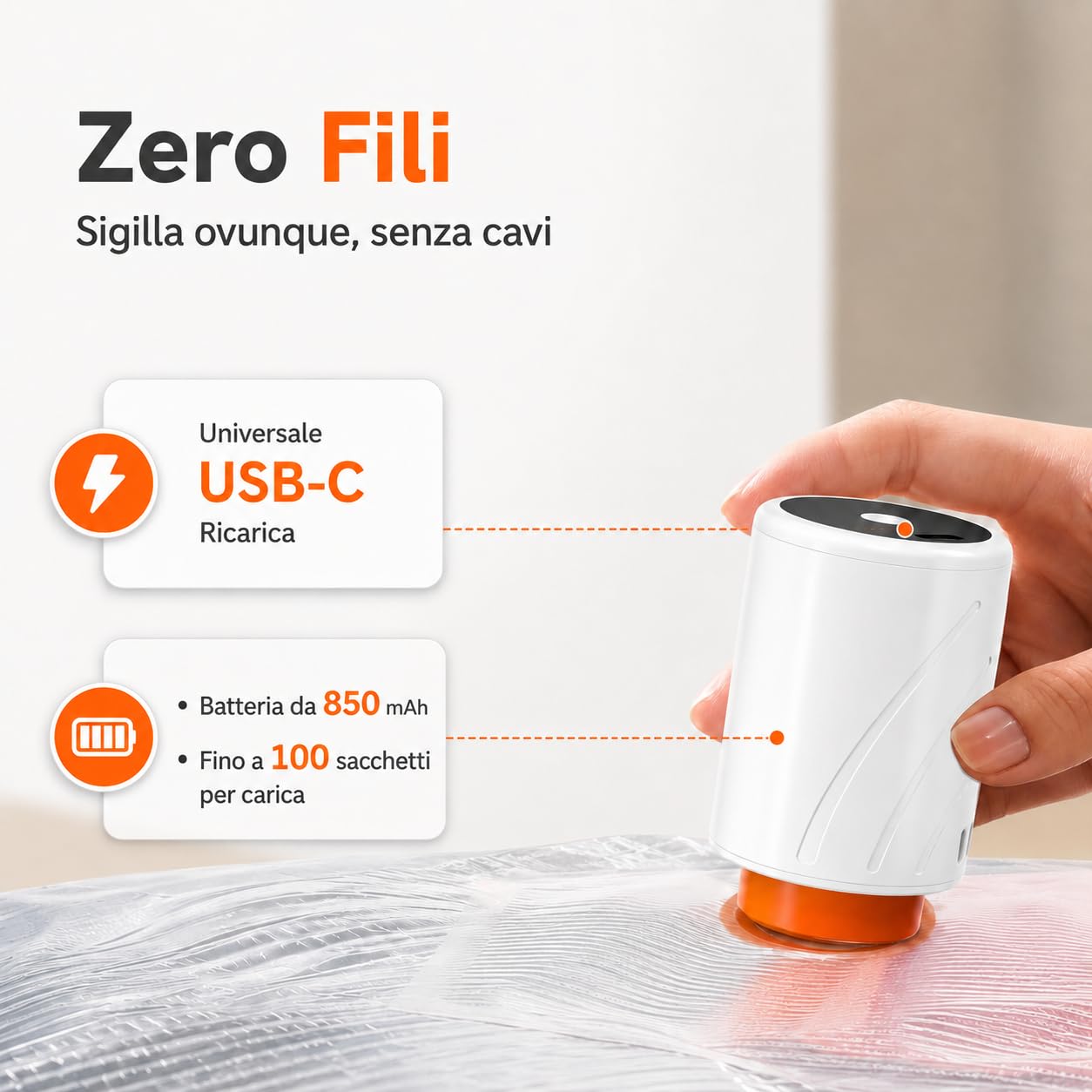 Sacchi Sottovuoto per Vestiti con Pompa Senza Fili, Set da 12 Sacchi di Compressione Riutilizzabili per Viaggio, Valigia, Armadio e Organizzazione, 2 x 50 x 60 cm, 5 x 40 x 60 cm, 5 x 40 x 50 cm