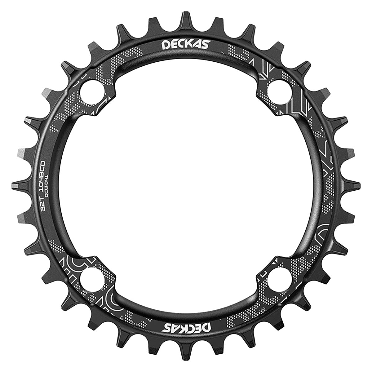 Round Oval 104BCD 32T 34T 36T 38T 40T 42T 44T 46T 48T 50T 52T Narrow Wide Single Chainring 1X System AL7075 CNC Ultralight Bicycle Bike Chainwheel Chain Ring 8/9/10/11-Speed
