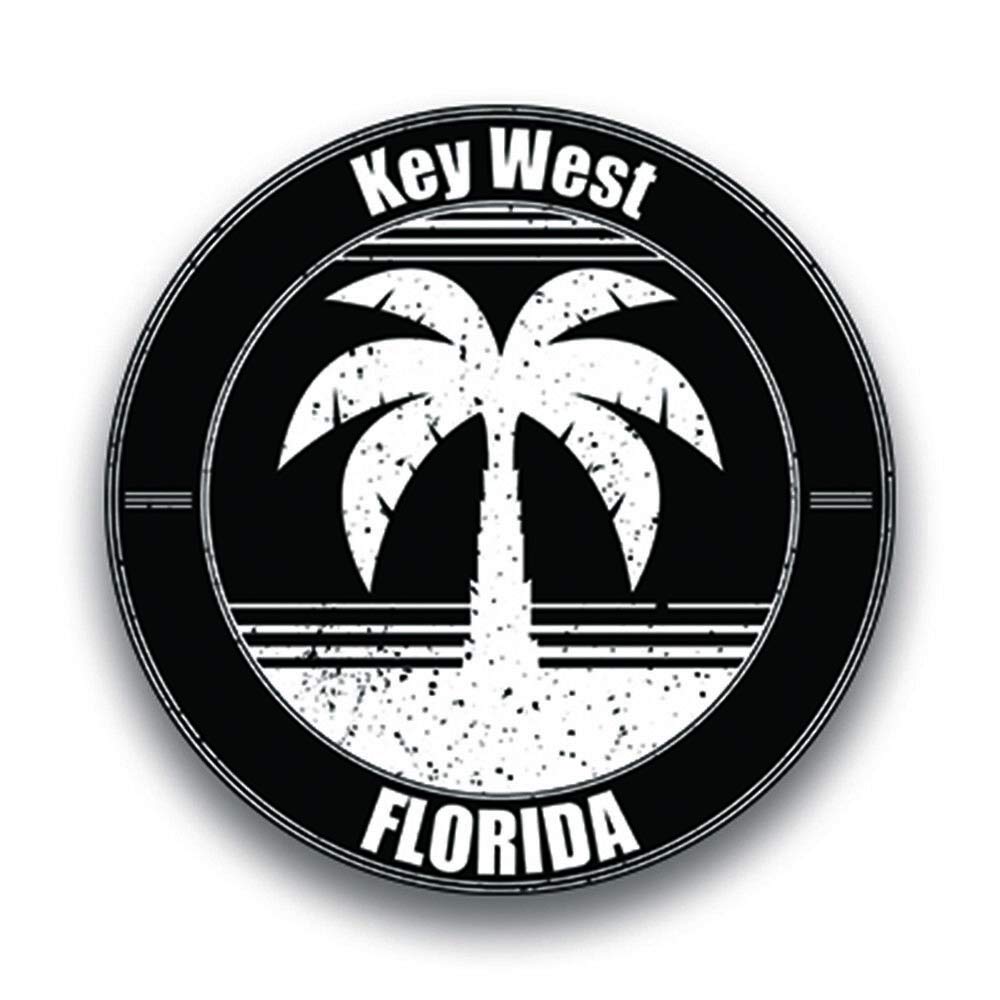 Key West Florida Vinyl Vacation Explore Memory Souvenir Vinyl Decal Sticker Car Waterproof Car Decal Bumper Sticker 5"