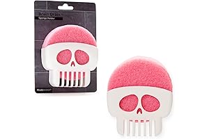 Peleg Design White Skull Kitchen Buddy: Brain Drain Sponge Holder and Sponge