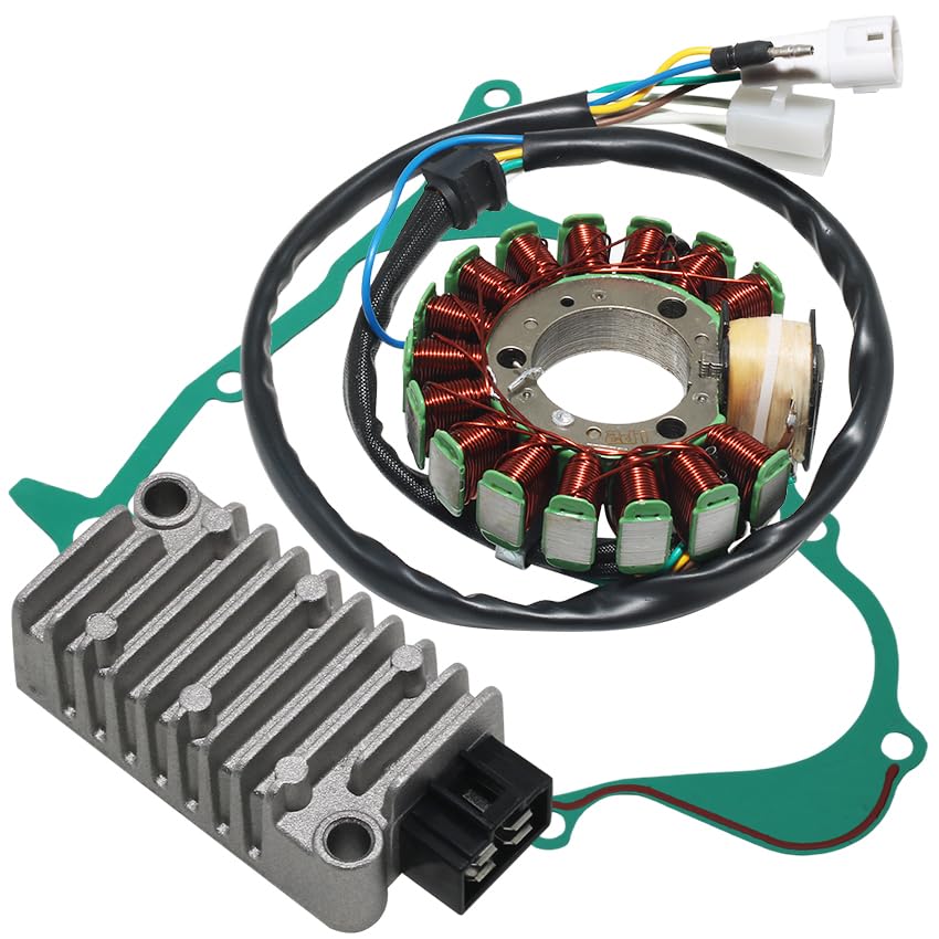 Stator Coil Rectifier Stator Gasket for Yamaha ST225 Bronco 225 1997 for Yamaha XT225 Serow 225 2001-2007 for Yamaha TTR225 TT-R225 1999-2004 Stator Coil OEM 4JG-85510-01 Rectifier OEM 3TJ-81960-02