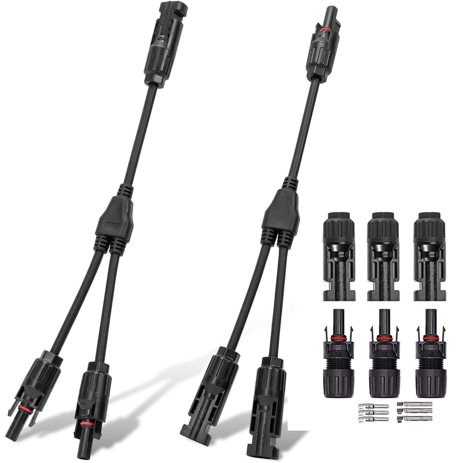 MC4 Solar Connector Y Branch Connector 1 Pair with MC4 Connector Male/Female 3 Pairs for Parallel Connection Between Solar Panels-picture-27
