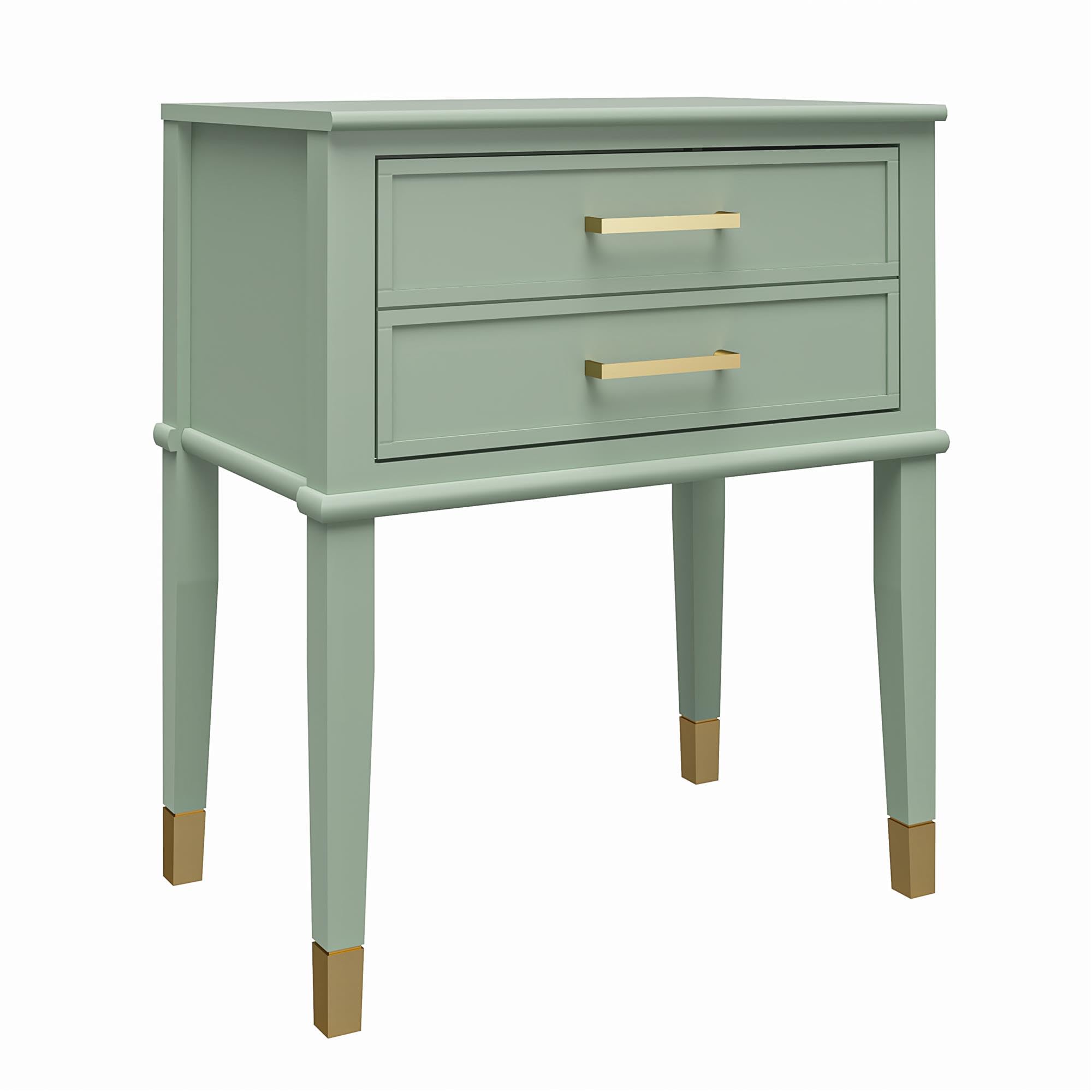 DHP Westerleigh End & Side Table, Green, 40x60x72cm (DxWxH)