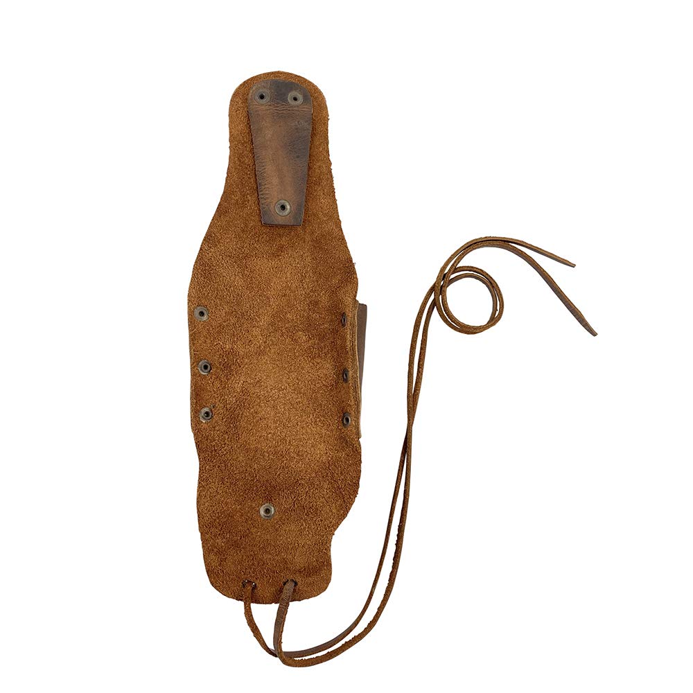 Handmade Full Grain Leather Beer Holster - Bourbon Brown, Western Style, 101 Year Warranty - View #9