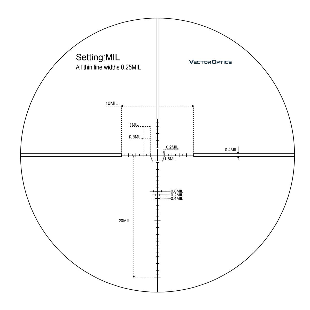 Vector Optics - Veyron 3-12x44 FFP for Sport Shooting