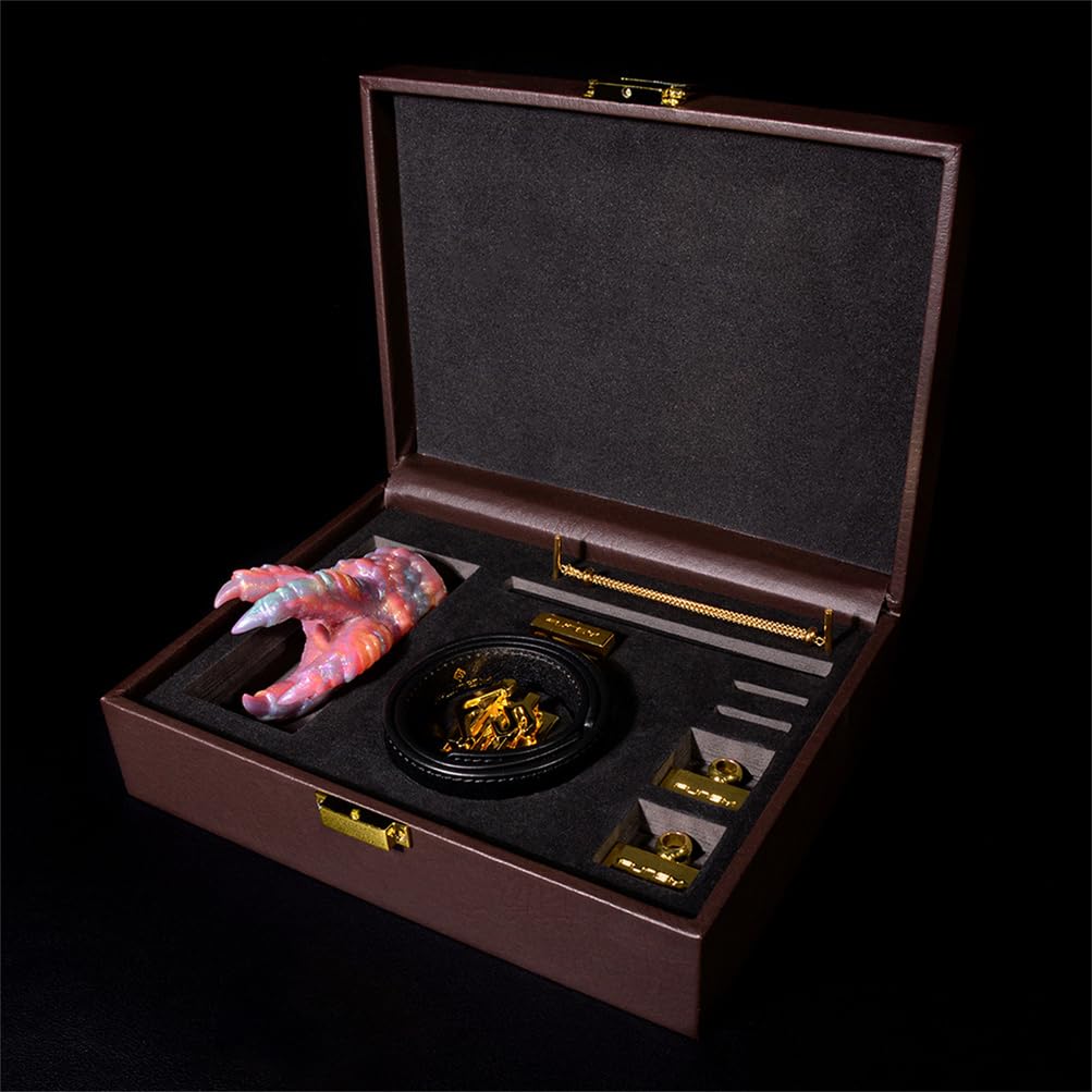 Monster Palmenform Knebel Offener Mund Silikon Mund Plug 3 Farben Gag Einstellbar Mundknebel Mundspreizer Fetisch Mouth Gag BDSM Bondage Flirten Mouth Slave Sexpielzeug für Paare,Schwarz