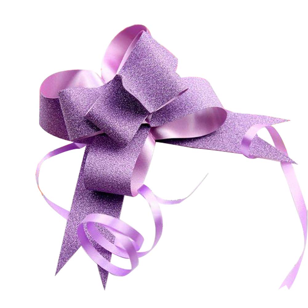 Woohome 120 Pz Lazos Regalos Grandes y 1 Rollo Puntos Pegamento, Cinta Regalo Navidad Bodas Fiestas Decoración