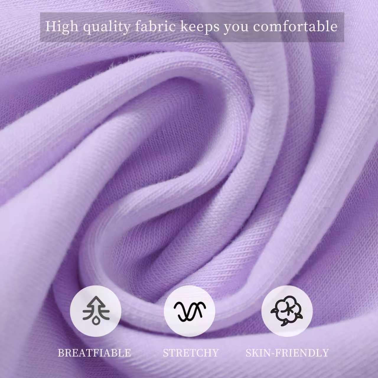 4 Pack Girls Cotton Leggings Stretchy Yoga Pants Kids Soft Full Length Solid Leggings - Image 4