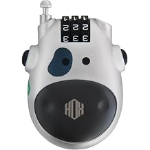 HOX Ultra-Secure 3-Digit Combination Lock with 3 Feet Retractable Cable for Bike, Ski, Snowboard and Stroller