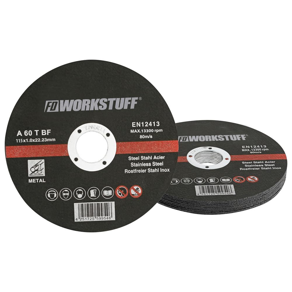Dischi flessibili professionali, 10 pezzi, 115 mm, spessore 1 mm, per Flex, smerigliatrici da
