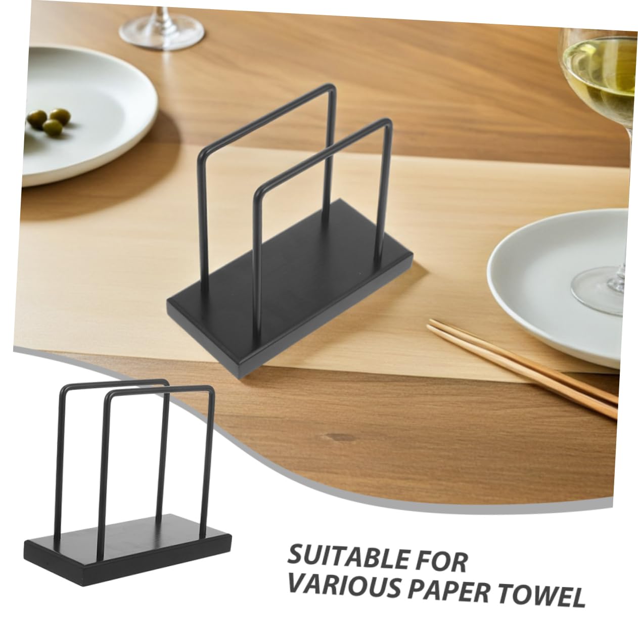 UKCOCO 2piezas Dispensador de Servilletas de Porta Toallas de Papel Hierro Rústico para Sala de Estar Baño Caravana Soporte para Servilletas de Papel