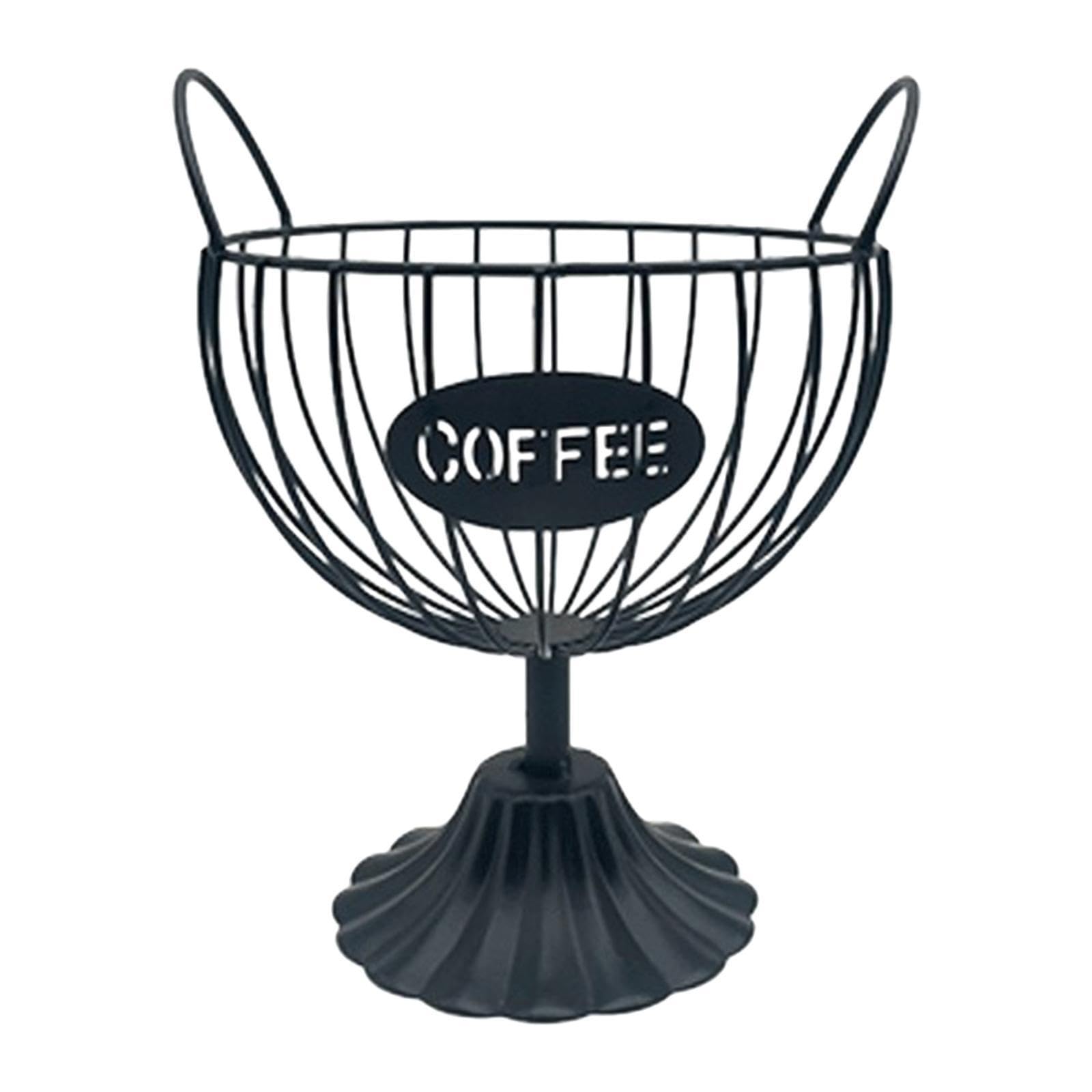 Twisaxc Coffee Pod Storage Basket Holder Contemporary Coffee Holder Smart Deep Rack For Creative Organizer For Kitchen Storage Organizer Station